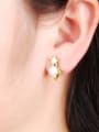 thumb Creative 24K Gold Plated Animal Rhinestone Stud Earrings 1