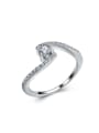 thumb Fashion Arrow and Heart Zircon Wedding Ring 0
