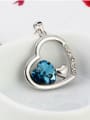 thumb 18K White Gold Austria Crystal Heart-shaped Necklace 2