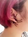 thumb Personalized Black Spider Alloy Earring 1