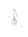 thumb Pure silver 8-8.5mm Natural Pearl Earrings 3
