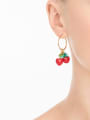 thumb Western Style Cherry Women drop earring 1