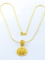 thumb Delicate 24K Gold Plated Round Shaped Women Necklace 0