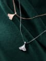 thumb 925 Sterling Silver With Cubic Zirconia Cute Fish Tail Necklaces 4