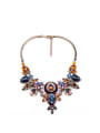 thumb Exaggerate Colorful Flower Alloy Necklace 0