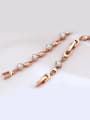 thumb Copper Alloy Rose Gold Plated Simple style Zircon Bracelet 1