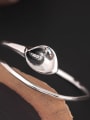 thumb Temperament Calla Lily Flowers Opening Bangle 1