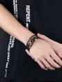 thumb Retro style Brown Artificial Leather Multi-band Bracelet 1