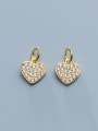 thumb 925 Sterling Silver With Cubic Zirconia  Simplistic Heart Pendants 2