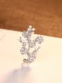 thumb 925 Sterling Silver With Artificial Pearl  Cubic Zirconia Trendy Small tree Brooches 3