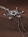 thumb Snowflakes Shaped Sweater Necklace 2