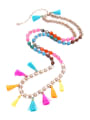 thumb Long Colorful Sweater Necklace 1