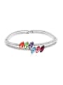thumb Simple Two-band Marquise austrian Crystals Bracelet 0