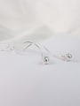 thumb Fashion Hollow Bead Wave Line Earrings 0