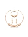 thumb Alloy Imitation-gold Plated Fashion Circles Three Pieces Jewelry Set 0