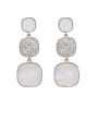 thumb Alloy With Gold Plated Simplistic Geometric Drop Earrings 0