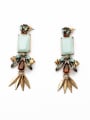 thumb Retro Artificial Stones Rivets Chandelier earring 0