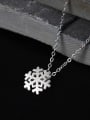 thumb Romance Snowflake Women Clavicle Necklace 1