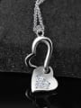 thumb Personalized Hollow Hearts Cubic Rhinestones 925 Sterling Silver Pendant 1