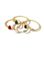 thumb Copper With Gold Plated Simplistic Heart Free Size  Bangles 0