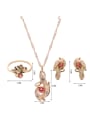 thumb Alloy Imitation-gold Plated Fashion Artificial Stones Three Pieces Jewelry Set 3
