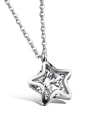 thumb Stainless Steel With Rose Gold Plated Fashion Star Necklaces 1
