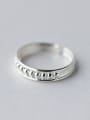 thumb S925 silver light bead small opening band ring 3