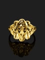 thumb Fashion Style 24K Gold Plated Geometric Copper Ring 1