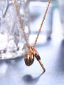 thumb Creative Rose Gold Plated Love Locket Shaped Necklace 2