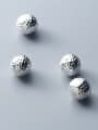 thumb 925 Sterling Silver With Platinum Plated Personality Round Beads 1