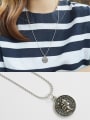 thumb 925 Sterling Silver With  Coin Pendant double-sided pattern Necklaces 2