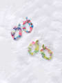 thumb Alloy With Acrylic  Exaggerated Colorful Geometric Chandelier Earrings 0