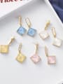 thumb Alloy With Acrylic  Simplistic Square Drop Earrings 1