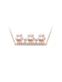 thumb Simple Style Popular Women Zircon Necklace 0