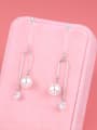 thumb Copper With Platinum Plated Simplistic Irregular Drop Earrings 2