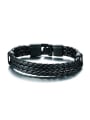 thumb Personality Three Layer Design Artificial Leather Bracelet 0
