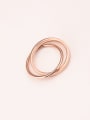 thumb Simple Style Double Circle Ring 0