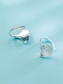 thumb Women Fresh Leaf Shaped S925 Silver Stud Earrings 0