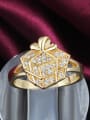thumb Creative Box Shaped 18K Gold Plated Copper Ring 1