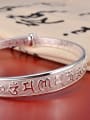 thumb 999 Silver Scriptures-etched Adjustable Bangle 1