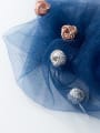 thumb 925 Sterling Silver With  Cute  Multi-layer twist winding ball Stud Earrings 3