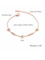 thumb Stainless Steel With Rose Gold Plated Cute Flower Bracelets 2