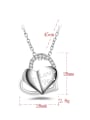 thumb Fashion Heart shaped Pendant Copper Necklace 3