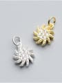 thumb 925 Sterling Silver With 18k Gold Plated Classic Flower Charms 1