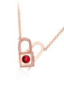 thumb Stainless Steel With 18k Rose Gold Plated Trendy Locket A multi wear Necklaces 2