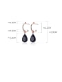 thumb 925 Sterling Silver With Rose Gold Plated Simplistic Water Drop Clip On Earrings 2