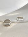 thumb 990 Sterling Silver Simplistic Glossy Free size Rings 1