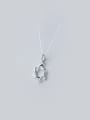 thumb S925 Silver Sweet Lovely Hollow -out, Six Awn Star Necklace 0