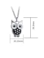 thumb 925 Sterling Silver With  Enamel  Cute Retro owl  Necklaces 3