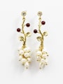 thumb Women Grape Shaped Freshwater Pearl Earrings 0